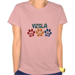 VIZSLA Mom Paw Print 1 T shirts