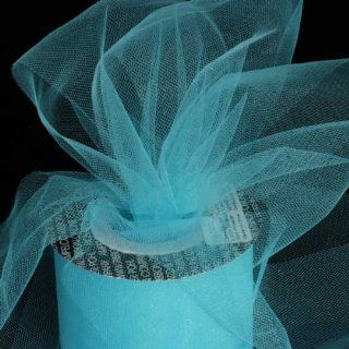 Designer Turquoise Blue Tulle Craft Ribbon 3" x 550 Yards