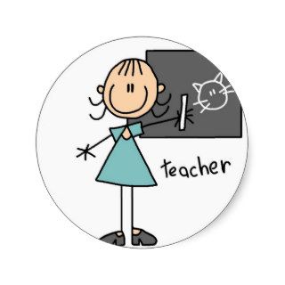 Teacher Stick Figure Sticker