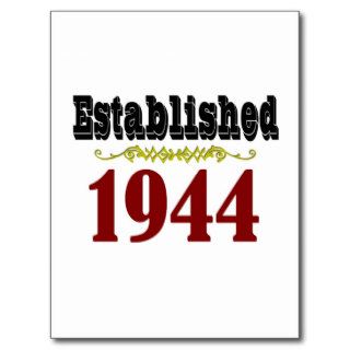 Est. 1944 70th Birthday Gifts Post Card