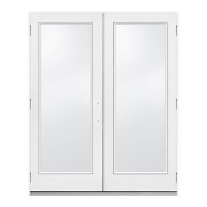 JELD WEN 72 in. x 80 in. White Right Hand Outswing French 1 Lite Patio Door 289729.0
