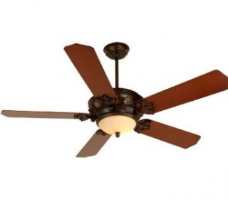 Craftmade ST52AG, Somerset Aged Bronze 52" Ceiling Fan with Light, Remote Control & B552S CH9 Blades   Ceiling Fan Light Kits  