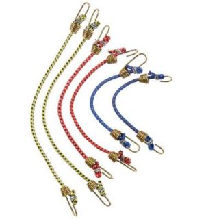 Keeper 2 6 in., 2 8 in., 2 10 in.Mini Bungee Cords 6 Pieces 06054