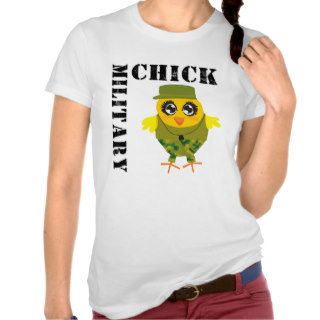 Funny Military Chick T Shirts