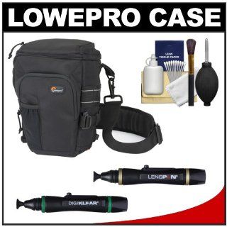 Lowepro Toploader Pro 70 AW (Black) Digital SLR Camera Holster Case + Accessory Kit for Canon EOS 70D, 6D, 5D Mark III, Rebel T3, T5i, SL1, Nikon D3200, D5200, D5300, D7100, D600, D800, Sony Alpha A65, A77, A99  Camera & Photo