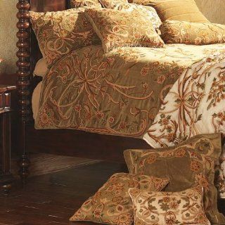Crewel Bedding Art Nouveau Chocolate Brown Cotton Velvet (106X92)   Crib Bedding Sets