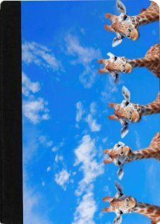 Rikki KnightTM Giraffes on blue sky Design Kindle HD FireTM Notebook Case Black Faux Leather  Players & Accessories