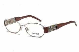 Roberto Cavalli Women's Eyeglasses Camelia 554 034 Light Gold Burgundy Optical Clothing