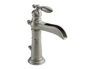 Delta Victorian 554 SS Single Handle Centerset Lavatory Faucet, Stainless   Touch On Bathroom Sink Faucets  