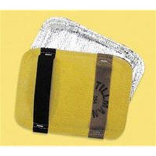 Tillman TM Ceramic Wool ACK Goldengard  Heat Resistant Backhand Pad   Silver And Yellow   554 Health & Personal Care