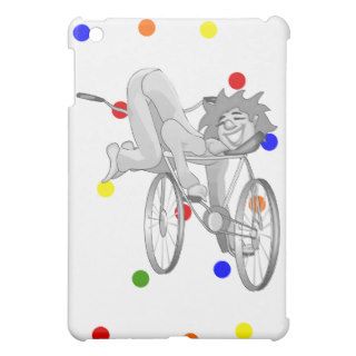 Clown riding bike backwards iPad mini cover