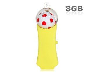 Football Push out USB 8GB (Yellow) Electronics
