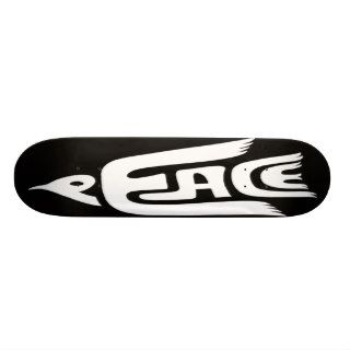 Graphics peace dove skateboard deck