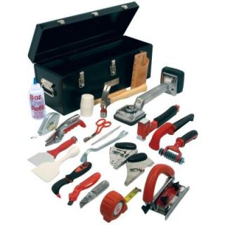 Roberts Pro Carpet Installation Tool Kit with 22 Tools and Steel Tool Box 10 750
