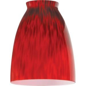 Westinghouse 5 1/4 in. x 4 in. Temptress Red Accessory Shade 8136400