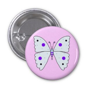 Mrs Butterfly Pinback Button