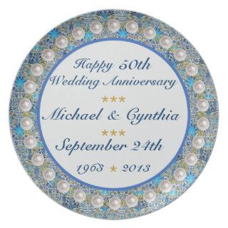 CUSTOMIZABLE (ANY#/Name/Dates) Anniversary Display Plate