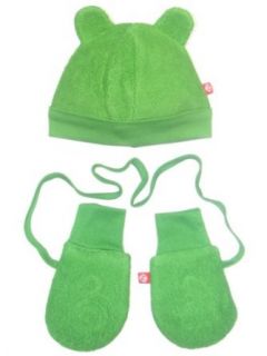 Cozie Fleece Hat with Ears and Mitten Set by Zutano Clothing