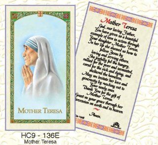 Mother Teresa Prayer. Laminated 2 Sided Holy Card (3 Cards per Order)  Other Products  