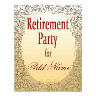 Personalized Retirement Party Invitation
