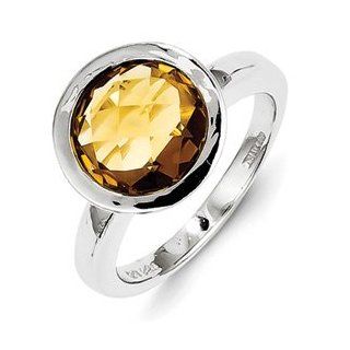 Sterling Silver Whiskey Quartz Ring Cyber Monday Special Jewelry Brothers Jewelry