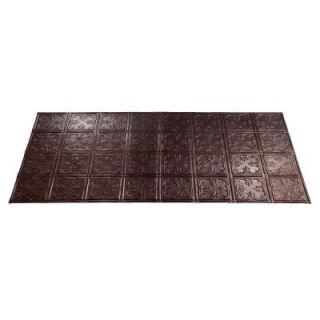 Fasade Traditional 10 2 ft. x 4 ft. Smoked Pewter Lay in Ceiling Tile L74 27