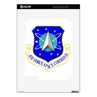 USAF Air Force Space Command Shield iPad 2 Decals