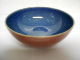 Denby Harlequin Red / Blue Soup / Cereal Bowl Kitchen & Dining