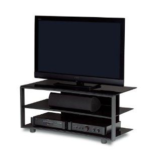 BDI Vexa 9234 Double Wide 3 Shelf TV Stand (Black with Black Shelves) (Discontinued by Manufacturer) Electronics