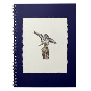 Dancing Owl Spiral Notebooks