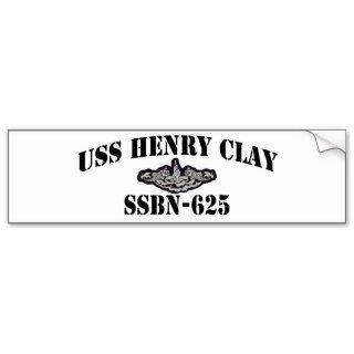 USS HENRY CLAY (SSBN 625) BUMPER STICKER