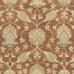 Handmade Farahan Brown/ Taupe Wool Rug (7'6 x 9'6) Safavieh 7x9   10x14 Rugs