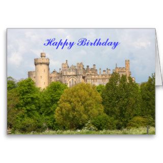Arundel Castle happy birthday  greetings card