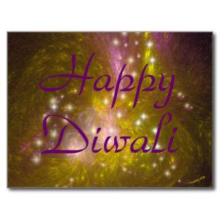 Happy Diwali postcard.