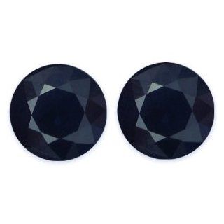 4.61 Carat Loose Blue Sapphires Round Cut Pair Jewelry
