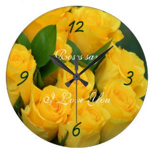 Yellow Rose Clock Rd 1938  customize