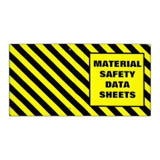 MSDS Binder Cover Yellow
