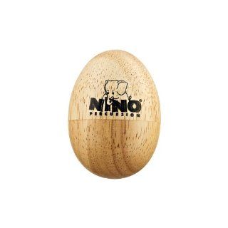 Nino Percussion NINO562 Natural Wood Egg Shaker, Small Musical Instruments