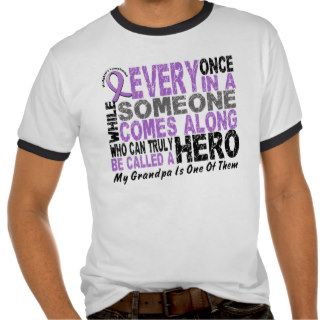 Lymphoma Hodgkin’s HERO COMES ALONG 1 Grandpa Shirt