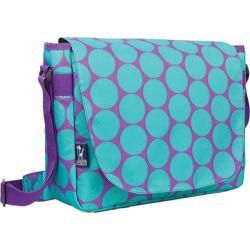 Wildkin Laptop Messenger Bag Big Dots Aqua Wildkin Fabric Messenger Bags