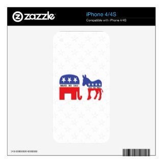 Difference Between Republicans and Democrats Funny Decals For The iPhone 4