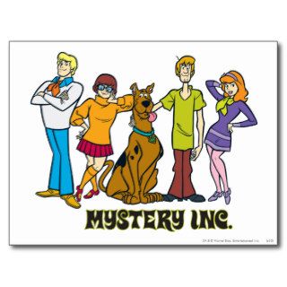 Whole Gang 12 Mystery Inc Postcards