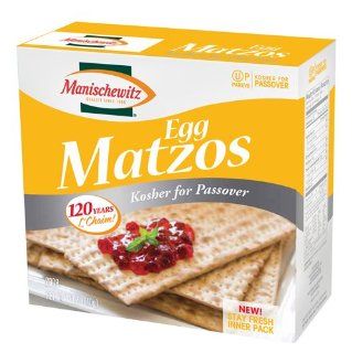 Manischewitz Passover Egg Matzo, 12 Ounce Boxes (Pack of 6)  Grocery & Gourmet Food
