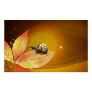 Abstract Art   Curious Snail Posters