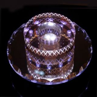 OriGlam 3W Power Consumption Ceiling Light Circular Crystal Hallway Lamp Light with Purple Warm Light   Night Lights  