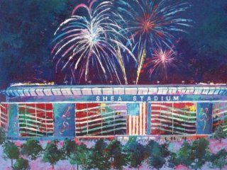 Al Sorenson Art Shea Stadium Canvas 18X24 Sports Collectibles
