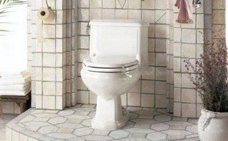 American Standard 2038.016.222 Antiquity One Piece Elongated Toilet with Left Mounted Trip Lever, 1.6 gpf and R, Linen    