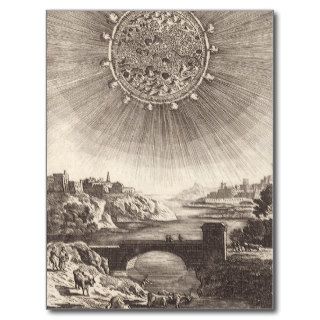 Vintage Astronomy, Celestial Sky, Sun by Mallet Postcards