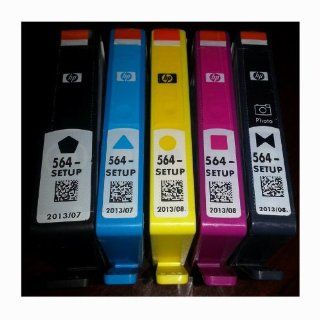 HP SETUP 564 Inkjet Cartridges, Set of 5 (Black, Photo Black, Cyan, Magenta & Yellow) Electronics