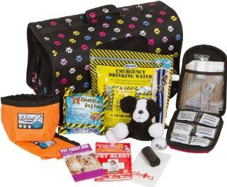 EK4A Dog Emergency Kit and Evacuation Carrier (Deluxe)/Pawprints